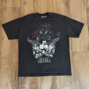 Outlaw Threadz Gun Pistol Adult XL Shirt Biker Tattoos Gang Eagle Skull USA